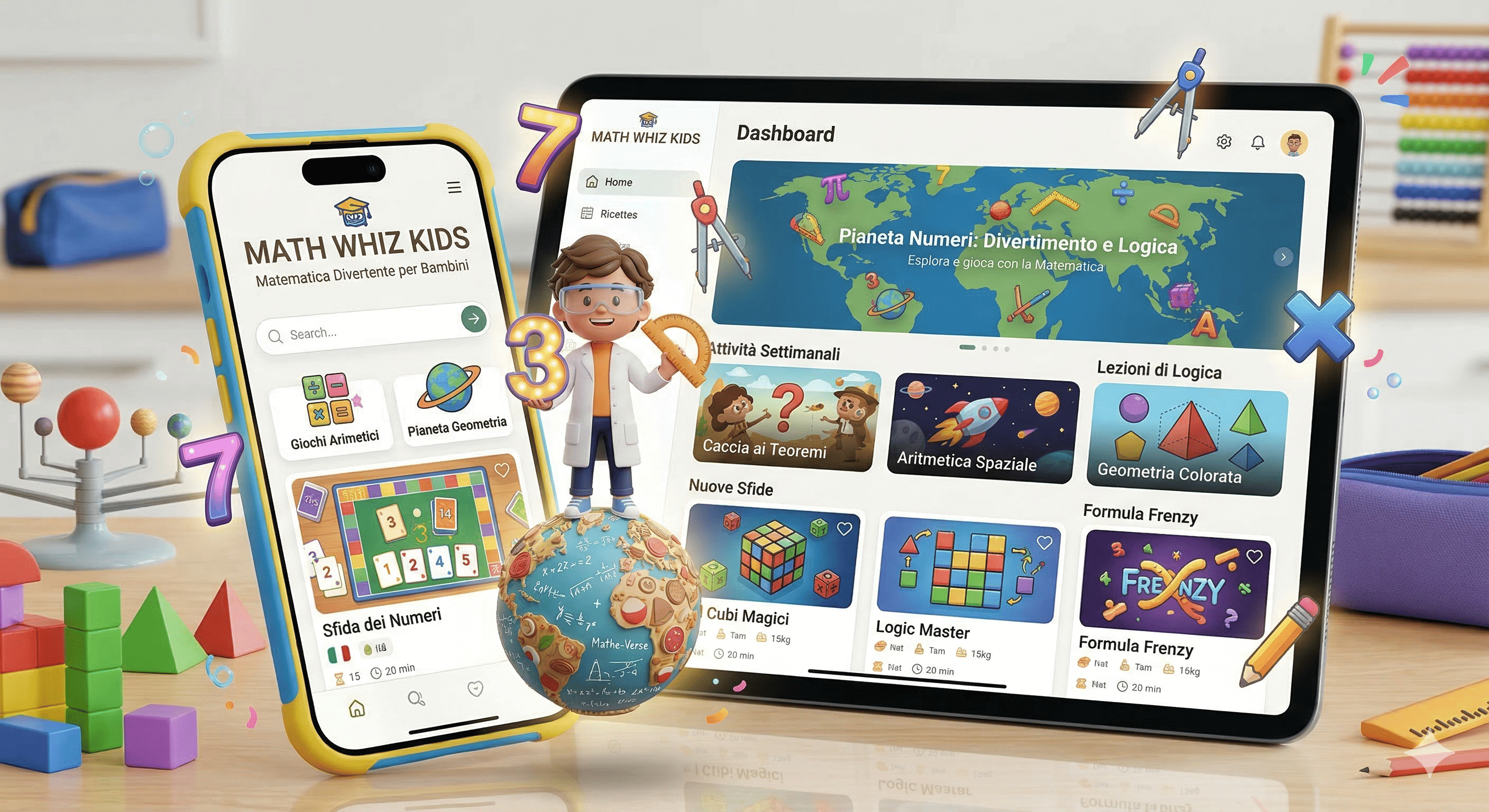 WebApp Math Whiz Kids – Matematica Divertente per Bambini