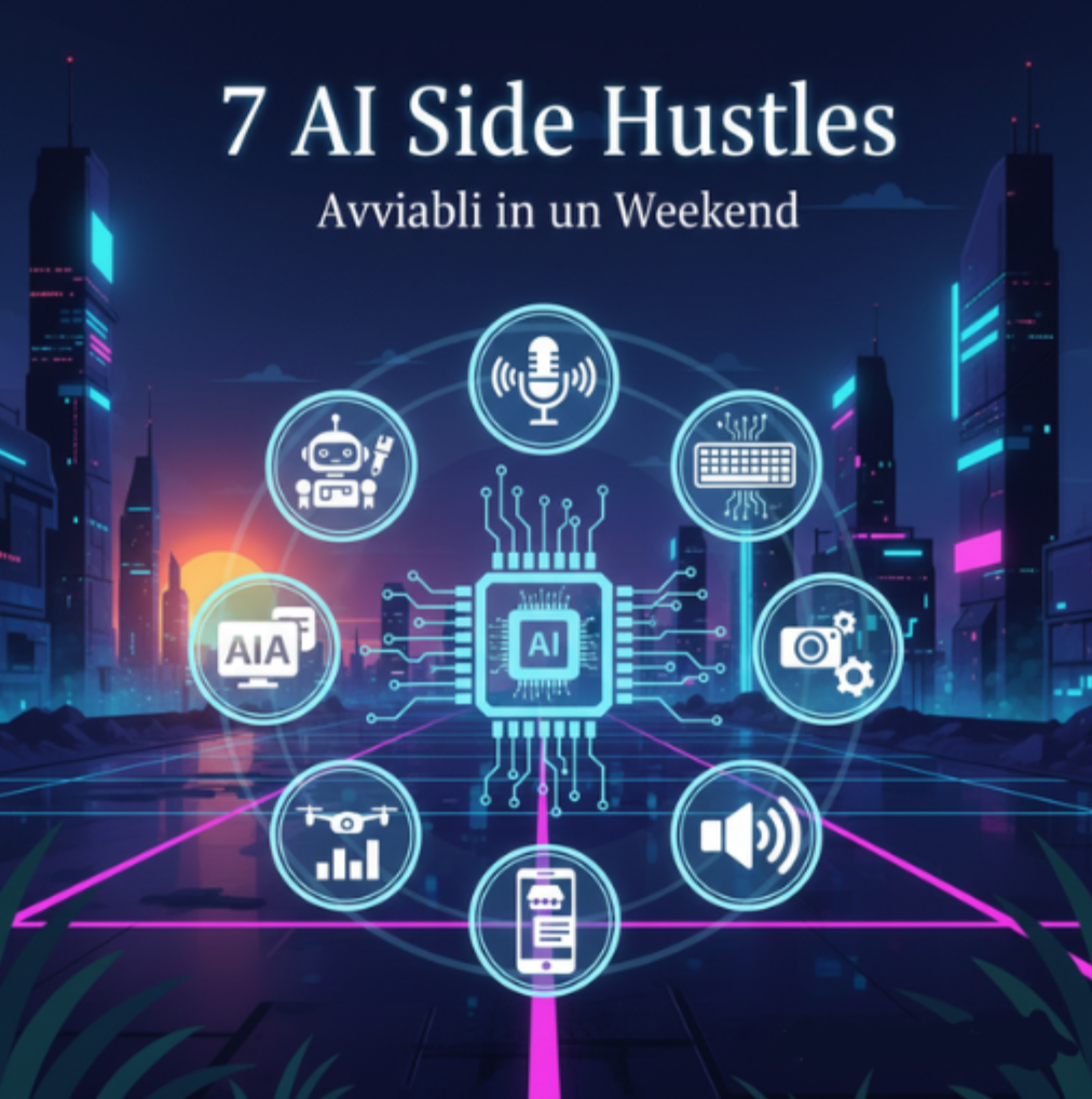 7 AI Side Hustles Avviabili in un Weekend